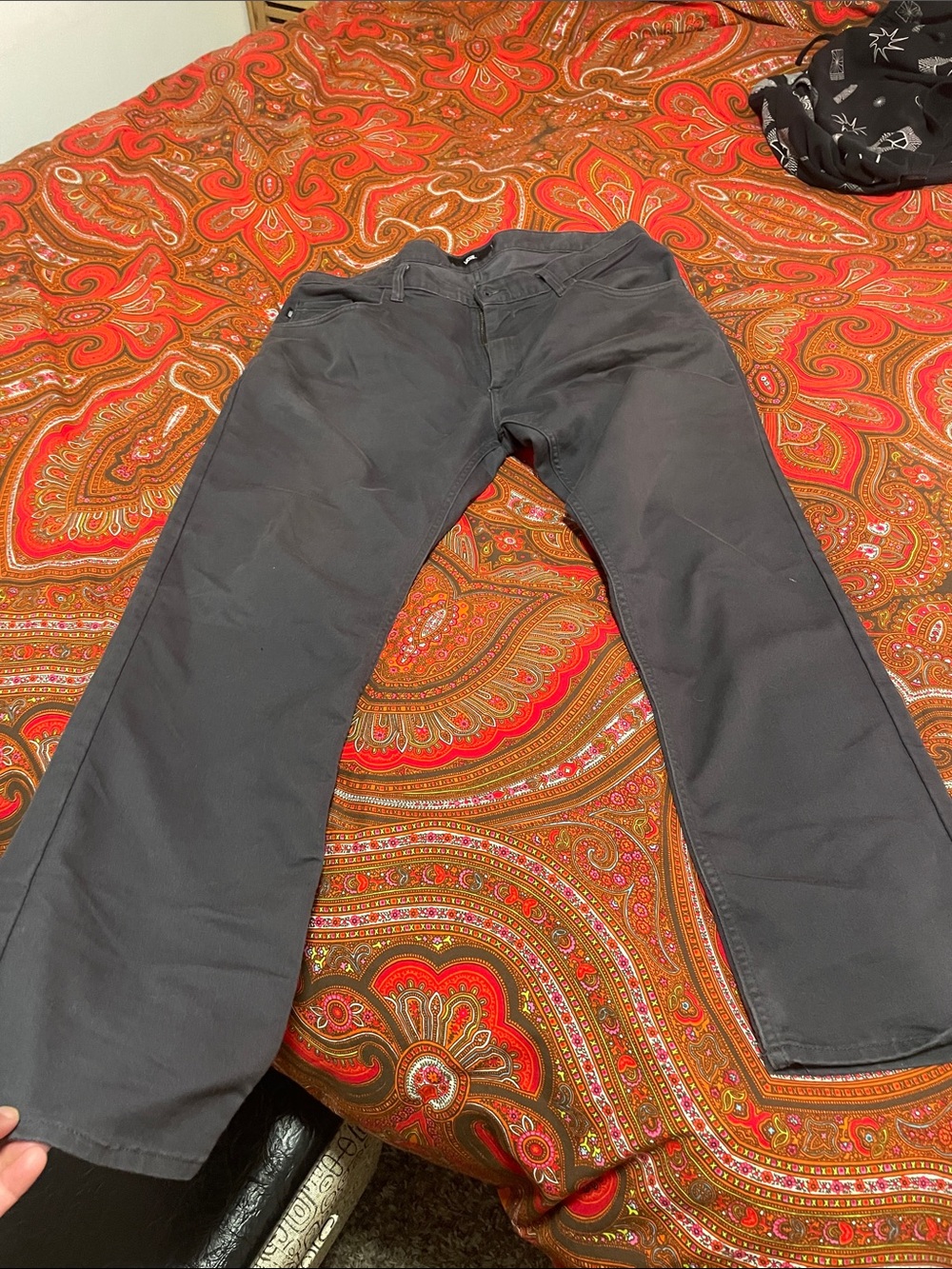 Vans Men's Bootcut Jeans in Charcoal grey